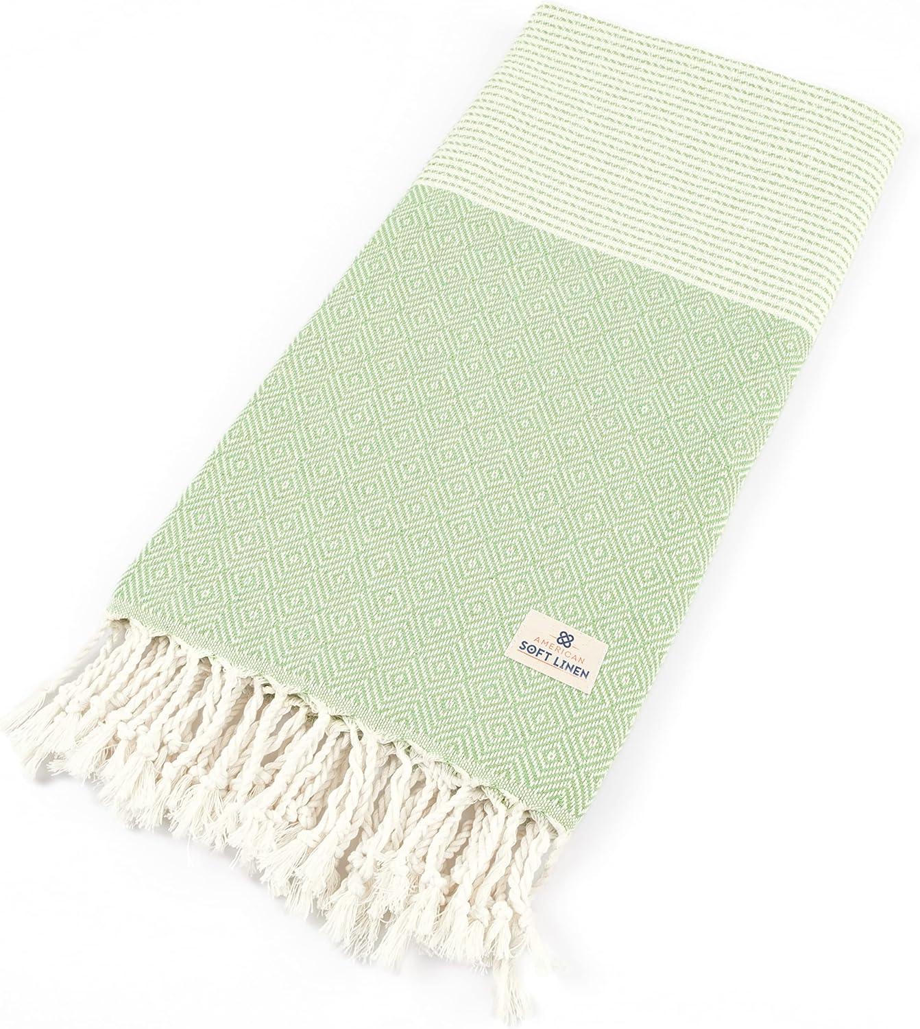 imageAmerican Soft Linen 100 Cotton Turkish Peshtemal Beach Towels 35quotx60quot Size 4 Pack Swim Towels for Beach and Pool Towels RoseGreen
