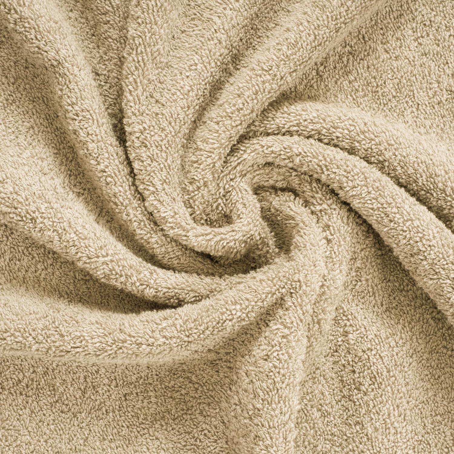 imageAmerican Soft Linen Chaise Lounge Covers with Pocket 86quotx32quot Oversized Beach Pool Lounge Chair Towel BeigeBeige Chair Towel