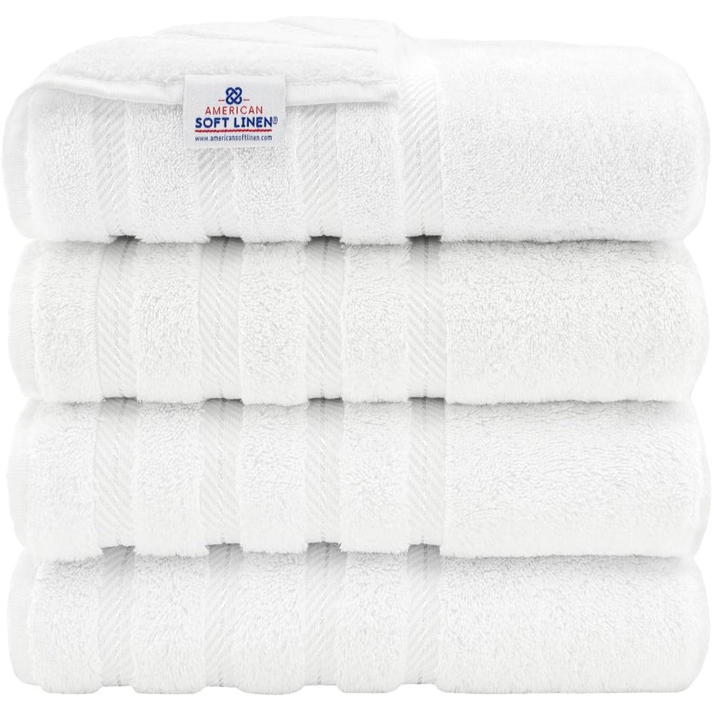 imageAmerican Soft Linen 21x32 Fluffy Foamed Slip Reducer Bath Rug Machine Washable Area Bath Mat Rugs for Bathroom Navy BlueBright White