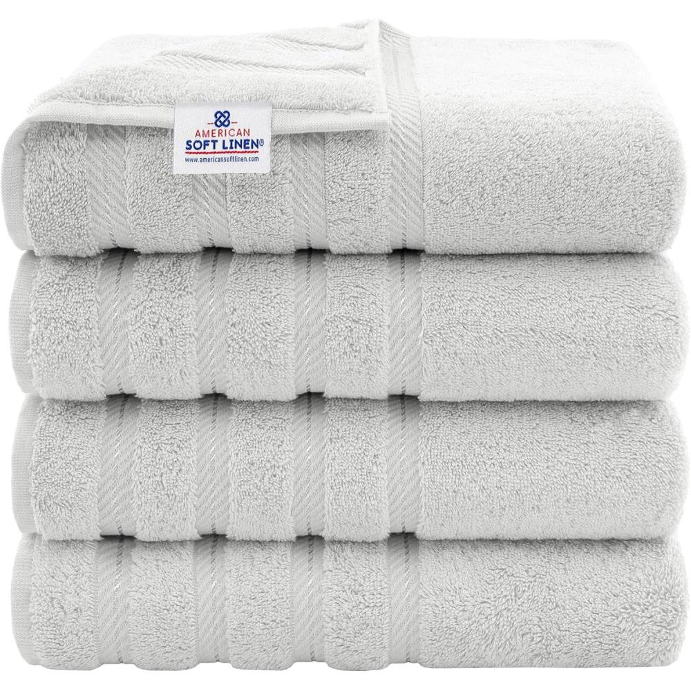imageAmerican Soft Linen 21x32 Fluffy Foamed Slip Reducer Bath Rug Machine Washable Area Bath Mat Rugs for Bathroom Navy BlueSilver Gray