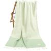 American Soft Linen 100% Cotton Turkish Peshtemal Beach Towels, 35″x60″ Size 4 Pack Swim Towels for Beach and Pool Towels, Brown(Green)