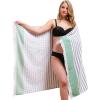 American Soft Linen 100% Cotton Turkish Peshtemal Beach Towels, 35″x60″ Size 4 Pack Swim Towels for Beach and Pool Towels, Rose(Light Green)