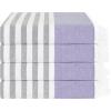 American Soft Linen 100% Cotton Turkish Peshtemal Beach Towels, 35″x60″ Size 4 Pack Swim Towels for Beach and Pool Towels, Rose(Purple)