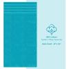 American Soft Linen 21×32 Fluffy Foamed Slip Reducer Bath Rug, Machine Washable Area Bath Mat Rugs for Bathroom, Navy Blue(Aqua Blue)