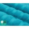 American Soft Linen 21×32 Fluffy Foamed Slip Reducer Bath Rug, Machine Washable Area Bath Mat Rugs for Bathroom, Navy Blue(Aqua Blue)