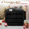 American Soft Linen 21×32 Fluffy Foamed Slip Reducer Bath Rug, Machine Washable Area Bath Mat Rugs for Bathroom, Navy Blue(Black)