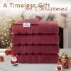 American Soft Linen 21×32 Fluffy Foamed Slip Reducer Bath Rug, Machine Washable Area Bath Mat Rugs for Bathroom, Navy Blue(Bordeaux Red)