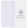 American Soft Linen 21×32 Fluffy Foamed Slip Reducer Bath Rug, Machine Washable Area Bath Mat Rugs for Bathroom, Navy Blue(Bright White)