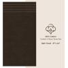 American Soft Linen 21×32 Fluffy Foamed Slip Reducer Bath Rug, Machine Washable Area Bath Mat Rugs for Bathroom, Navy Blue(Chocolate Brown)