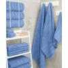 American Soft Linen 21×32 Fluffy Foamed Slip Reducer Bath Rug, Machine Washable Area Bath Mat Rugs for Bathroom, Navy Blue(Electric Blue)