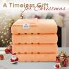 American Soft Linen 21×32 Fluffy Foamed Slip Reducer Bath Rug, Machine Washable Area Bath Mat Rugs for Bathroom, Navy Blue(Malibu Peach)