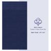 American Soft Linen 21×32 Fluffy Foamed Slip Reducer Bath Rug, Machine Washable Area Bath Mat Rugs for Bathroom, Navy Blue(Navy Blue)