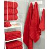 American Soft Linen 21×32 Fluffy Foamed Slip Reducer Bath Rug, Machine Washable Area Bath Mat Rugs for Bathroom, Navy Blue(Red)