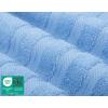 American Soft Linen 21×32 Fluffy Foamed Slip Reducer Bath Rug, Machine Washable Area Bath Mat Rugs for Bathroom, Navy Blue(Sky Blue)