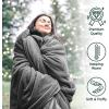 American Soft Linen Bedding Fleece Blanket Twin Size 60×80 inch Plush Fuzzy Cozy Soft Blanket for Bed, Sofa, Couch, Gray(Gray)