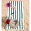 American Soft Linen Cabana Striped Beach Towels, 30×60 inch 4 Piece Oversize Pool Towels, Quick Drying Sand Free Swim Towels, Orange(Mix Color)