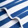 American Soft Linen Cabana Striped Beach Towels, 30×60 inch 4 Piece Oversize Pool Towels, Quick Drying Sand Free Swim Towels, Orange(Navy Blue)