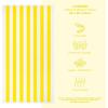 American Soft Linen Cabana Striped Beach Towels, 30×60 inch 4 Piece Oversize Pool Towels, Quick Drying Sand Free Swim Towels, Orange(Yellow)