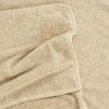 American Soft Linen Chaise Lounge Covers with Pocket, 86″x32″ Oversized Beach Pool Lounge Chair Towel, Beige(Beige Chair Towel)