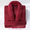 American Soft Linen Luxury Men’s Fleece Bathrobe Soft Warm Lightweight Plush Robe for Men Cozy Absorbent Spa Hotel Quality(Red)