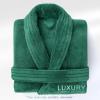 American Soft Linen Luxury Men’s Fleece Bathrobe Soft Warm Lightweight Plush Robe for Men Cozy Absorbent Spa Hotel Quality(Teal)