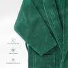 American Soft Linen Luxury Men’s Fleece Bathrobe Soft Warm Lightweight Plush Robe for Men Cozy Absorbent Spa Hotel Quality(Teal)