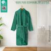 American Soft Linen Luxury Men’s Fleece Bathrobe Soft Warm Lightweight Plush Robe for Men Cozy Absorbent Spa Hotel Quality(Teal)
