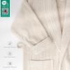 American Soft Linen Men’s 100% Cotton Terry Bathrobe – Soft, Absorbent, Quick Dry Turkish Robe for Men(Beige)