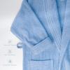 American Soft Linen Men’s 100% Cotton Terry Bathrobe – Soft, Absorbent, Quick Dry Turkish Robe for Men(Light Blue)