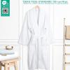 American Soft Linen Men’s 100% Cotton Terry Bathrobe – Soft, Absorbent, Quick Dry Turkish Robe for Men(White)
