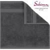 American Soft Linen Salem Turkish Bath Towel Set, 100% Cotton 600 GSM 6 Piece Towels for Bathroom, 2 Bath Towels 2 Hand Towels 2 Washcloths, White(Dark Gray)