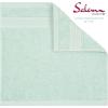 American Soft Linen Salem Turkish Bath Towel Set, 100% Cotton 600 GSM 6 Piece Towels for Bathroom, 2 Bath Towels 2 Hand Towels 2 Washcloths, White(Mint Green)