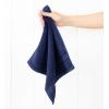 American Soft Linen Salem Turkish Bath Towel Set, 100% Cotton 600 GSM 6 Piece Towels for Bathroom, 2 Bath Towels 2 Hand Towels 2 Washcloths, White(Navy Blue)