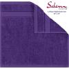 American Soft Linen Salem Turkish Bath Towel Set, 100% Cotton 600 GSM 6 Piece Towels for Bathroom, 2 Bath Towels 2 Hand Towels 2 Washcloths, White(Rich Purple)