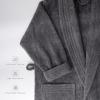 American Soft Linen Women’s 100% Cotton Terry Bathrobe – Soft, Absorbent, Quick Dry Turkish Robes for Women Quality Housecoat(Dark Gray)