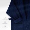 American Soft Linen Women’s 100% Cotton Terry Bathrobe – Soft, Absorbent, Quick Dry Turkish Robes for Women Quality Housecoat(Navy Blue)