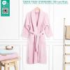 American Soft Linen Women’s 100% Cotton Terry Bathrobe – Soft, Absorbent, Quick Dry Turkish Robes for Women Quality Housecoat(Pink)