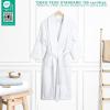 American Soft Linen Women’s 100% Cotton Terry Bathrobe – Soft, Absorbent, Quick Dry Turkish Robes for Women Quality Housecoat(White)