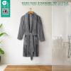 American Soft Linen Women’s Fleece Bathrobe Luxury Soft, Plush Robe for Women Cozy Spa Quality Adult Bathroom Lounge Robe(Dark Gray)