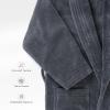 American Soft Linen Women’s Fleece Bathrobe Luxury Soft, Plush Robe for Women Cozy Spa Quality Adult Bathroom Lounge Robe(Dark Gray)