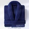 American Soft Linen Women’s Fleece Bathrobe Luxury Soft, Plush Robe for Women Cozy Spa Quality Adult Bathroom Lounge Robe(Navy Blue)
