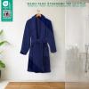 American Soft Linen Women’s Fleece Bathrobe Luxury Soft, Plush Robe for Women Cozy Spa Quality Adult Bathroom Lounge Robe(Navy Blue)