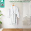 American Soft Linen Women’s Fleece Bathrobe Luxury Soft, Plush Robe for Women Cozy Spa Quality Adult Bathroom Lounge Robe(White)