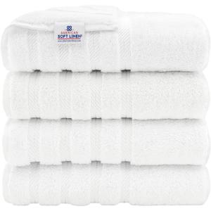 American Soft Linen 21×32 Fluffy Foamed Slip Reducer Bath Rug, Machine Washable Area Bath Mat Rugs for Bathroom, Navy Blue(Bright White)