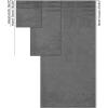 American Soft Linen 100% Carde Cotton 6 Piece Towel Set, 590 GSM Heavy Weight Soft Absorbent Turkish Towels for Bathroom, Smoke Grey(Smoke Gray)