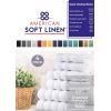 American Soft Linen 100% Carde Cotton 6 Piece Towel Set, 590 GSM Heavy Weight Soft Absorbent Turkish Towels for Bathroom, Smoke Grey(Snow White)