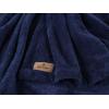 American Soft Linen Bedding Fleece Blanket Twin Size 60×80 inch Plush Fuzzy Cozy Soft Blanket for Bed, Sofa, Couch, Beige(Navy Blue)