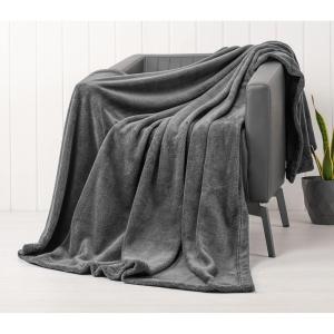 American Soft Linen Bedding Fleece Blanket Twin Size 60×80 inch Plush Fuzzy Cozy Soft Blanket for Bed, Sofa, Couch, Beige(Gray)