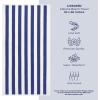 American Soft Linen Cabana Striped Beach Towels, 30×60 inch 4 Piece Oversize Pool Towels, Quick Drying Sand Free Swim Towels, Sage Green(Mix Color)