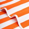 American Soft Linen Cabana Striped Beach Towels, 30×60 inch 4 Piece Oversize Pool Towels, Quick Drying Sand Free Swim Towels, Sage Green(Orange)